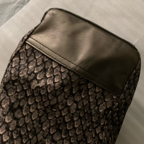 Coach Taylor Alexis Snake Print Fabric & Metallic Leather Satchel F26034 | Y2K - Picture 10 of 16